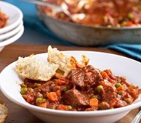 Tomato Beef Stew with Red Wine
