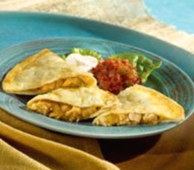 Monterey Jack Chicken Quesadillas