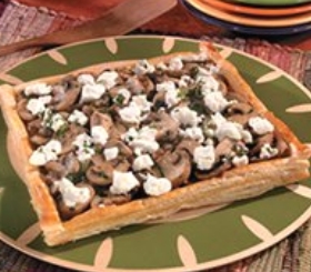 Mushroom & Goat Cheese Tart