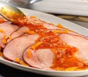Double-Apricot Glazed Ham