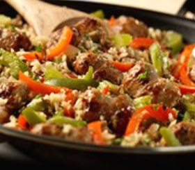 Savory Sausage & Rice Skillet