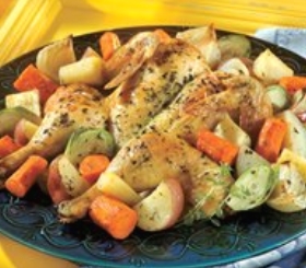 Thyme Chicken & Roasted Winter Vegetables