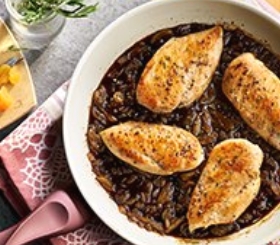 Rosemary Chicken with Fruit Sauce