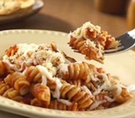 2-Step Cheesy Pasta Twists