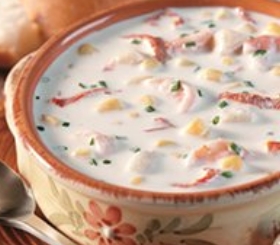 Shrimp & Corn Chowder with Sun-Dried Tomatoes