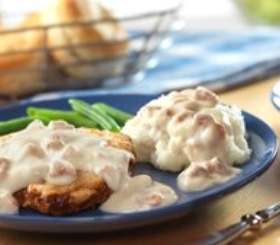 Chicken-Fried Steak with Sausage Gravy