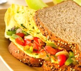 Breakfast Omelet Sandwiches