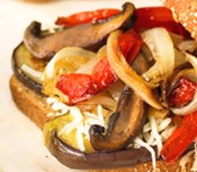 Pan-Grilled Veggie & Cheese Sandwiches