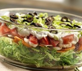 Company Buffet Layered Salad