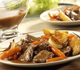 Slow Cooker Weekday Pot Roast & Vegetables