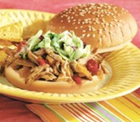 Spicy Picante Pork Sandwiches
