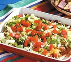Hot Layered Taco Dip