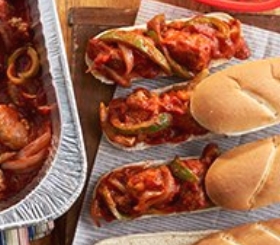 Sausage & Peppers for a Dozen