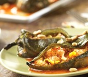 Stampede Shrimp-Stuffed Poblanos