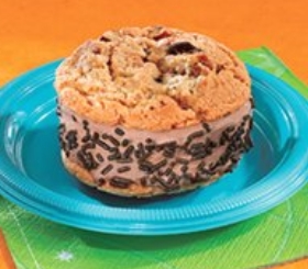 Triple Chocolate Chunk Cookie Ice Cream Sandwiches