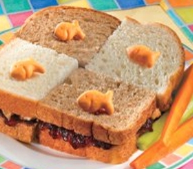Goldfish Checkerboard Sandwich