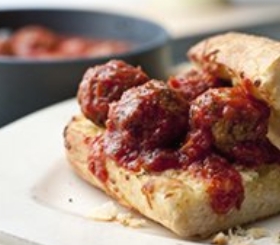 Mozzarella Meatball Sandwiches