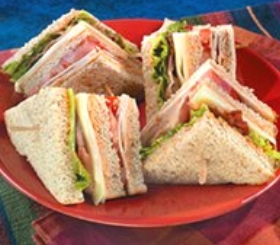 Turkey Club Sandwiches with the Works