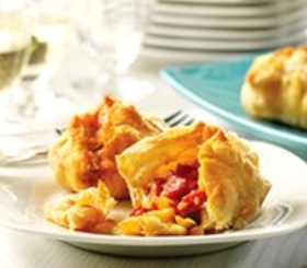 Roasted Red Pepper & Basil Puffs