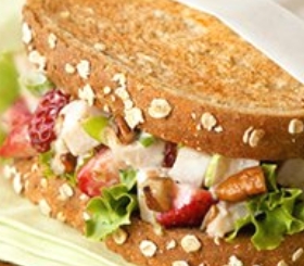 Balsamic Berry and Turkey Salad Sandwiches