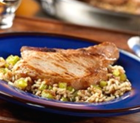 Pork Chops & French Onion Rice