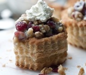 Cranberry-Walnut Crostadas