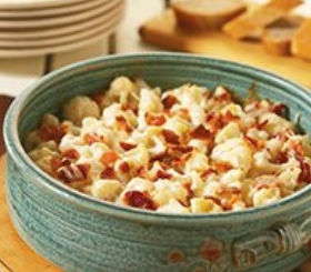 Cauliflower Gratin with Prosciutto and Cheddar