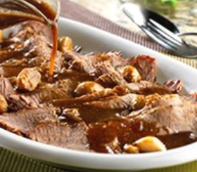 Braised Brisket with Garlic
