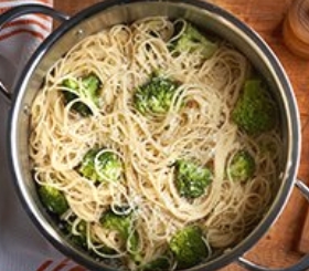 Capellini with Broccoli & Garlic