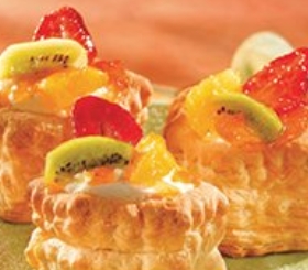 Pastry Shells with Fruit & Orange Cream