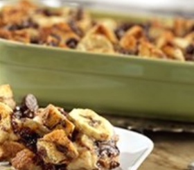 Banana Swirl Bread Pudding