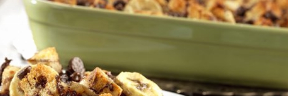 Banana Swirl Bread Pudding