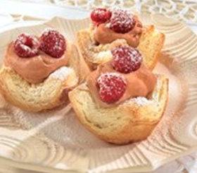 Chocolate Raspberry Pastry Tartlets