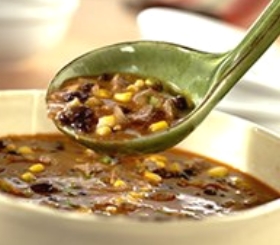 Mexican Black Bean and Beef Soup