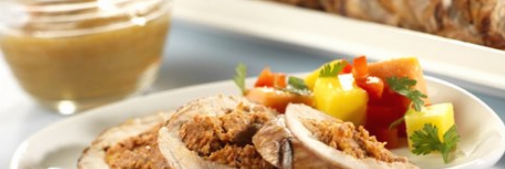 Pork Tenderloin Cubano with Mango Mojo