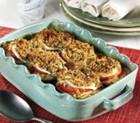 Eggplant Tomato Gratin