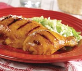 Ginger Peach Barbecued Chicken