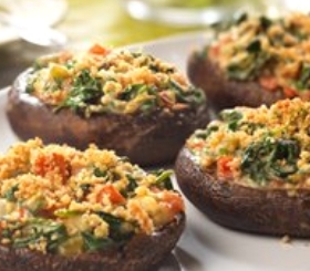Creamy Spinach-Stuffed Portobellos