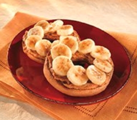 Broiled Banana Bagel