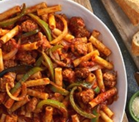 Italian Sausage & Peppers with Penne