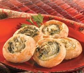 Artichoke and Spinach Swirls