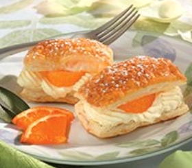 Napoleons with Ginger Cream & Mandarin Oranges
