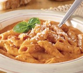 Penne with Creamy Vodka Sauce