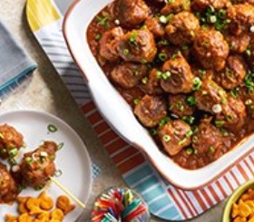 Picante Party Meatballs