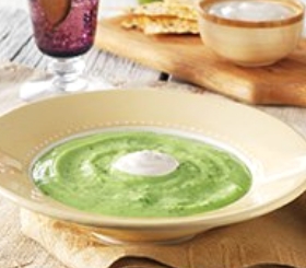 Warm Avocado Soup with Chipotle Cream