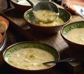 Roasted Garlic Potato Soup