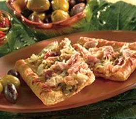 Bacon and Clam White Pizza