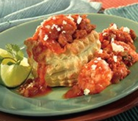 Chorizo and Shrimp en Croûte