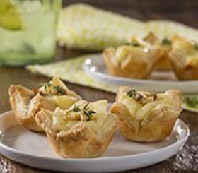 Brie and Walnut Tartlets