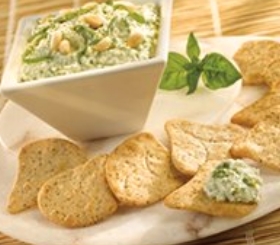 Pesto Cottage Cheese Dip